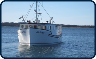 Boat in Ocean - Atlantic